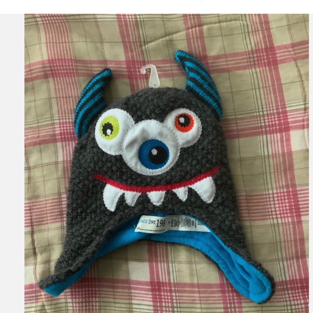 Baby Boy Winter Monster Hat size 6 - 12 Months Halloween Costume